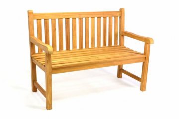 Zahradní lavice DIVERO 2-místná masivní 120 cm Zahradní lavice DIVERO 2-místná masivní 120 cm