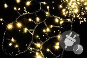 Vánoční bohatý LED řetěz - 10 m, 500 diod, teple bílý Vánoční bohatý LED řetěz - 10 m, 500 diod, teple bílý