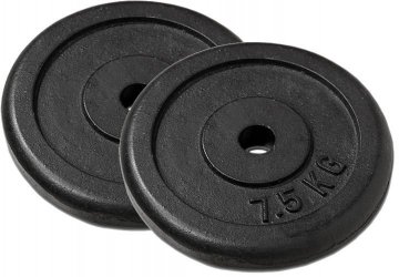 Sada 2 závaží na činky 7,5 kg Sada 2 závaží na činky 7,5 kg