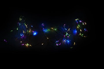 Vánoční LED stříbrný drát - 80 LED, barevný Vánoční LED stříbrný drát - 80 LED, barevný
