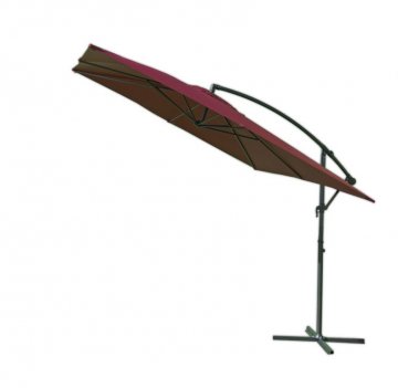 Čtvercový slunečník kovový - bordó 270 x 270 cm Čtvercový slunečník kovový - bordó 270 x 270 cm