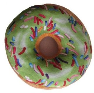 Polštář donut 3D - zelený Polštář donut 3D - zelený