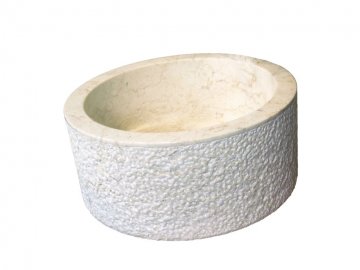 Umyvadlo z přírodního kamene MIRUM 509 Ø45 cm Cream Umyvadlo z přírodního kamene MIRUM 509 Ø45 cm Cream