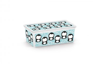 Plastový úložný KIS C box ANIMAL - XS - tučňák Plastový úložný KIS C box ANIMAL - XS - tučňák