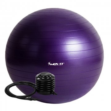 Gymnastický míč MOVIT s pumpou - 85 cm - fialový Gymnastický míč MOVIT s pumpou - 85 cm - fialový