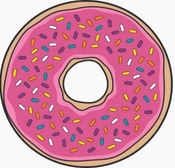 Osuška plážová kulatá - Donut