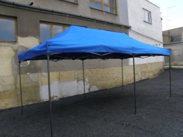 Zahradní párty stan DELUXE nůžkový - 3 x 6 m modrá Zahradní párty stan DELUXE nůžkový - 3 x 6 m modrá