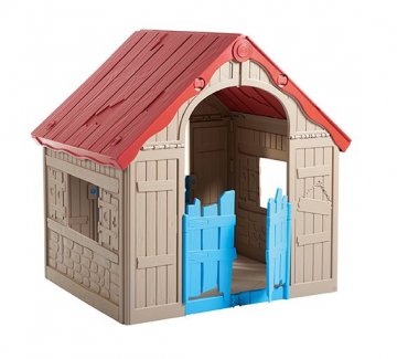 Dětský hrací domek FOLDABLE PLAYHOUSE - béžový Dětský hrací domek FOLDABLE PLAYHOUSE - béžový