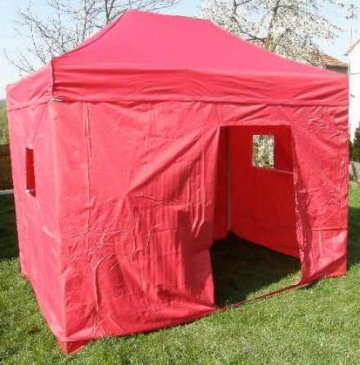 Zahradní párty stan CLASSIC nůžkový + boční stěny - 3 x 4,5 m červený Zahradní párty stan CLASSIC nůžkový + boční stěny - 3 x 4,5 m červený