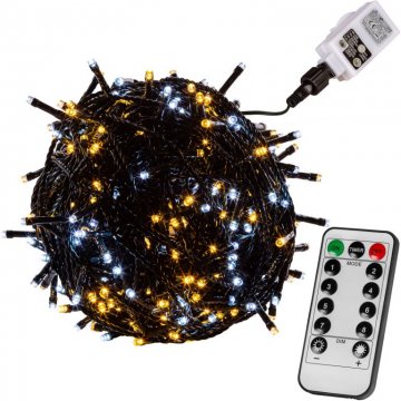 Vánoční osvětlení 40m - teple/studeně bílá 400LED + ovladač Vánoční osvětlení 40m - teple/studeně bílá 400LED + ovladač