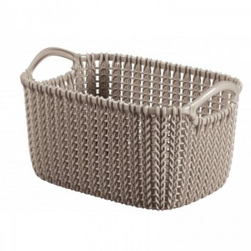 Košík KNIT XS - 3L -hnědý CURVER Košík KNIT XS - 3L -hnědý CURVER