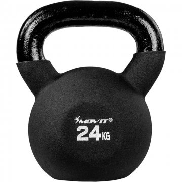 MOVIT Kettlebell činka černá, 24 kg