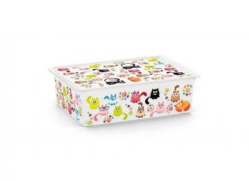 Plastový úložný KIS C box ANIMAL -L - kočky Plastový úložný KIS C box ANIMAL -L - kočky