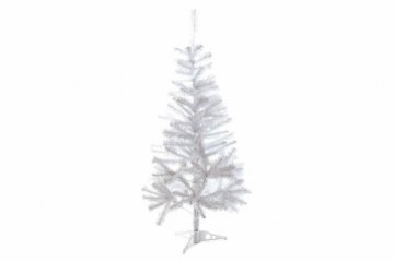 Umělý vánoční strom s třpytivým efektem 120 cm, bílý