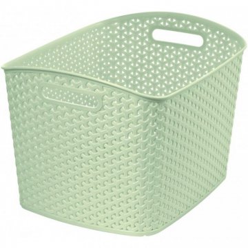 Polyratanový košík STYLE box- XL- krémový CURVER Polyratanový košík STYLE box- XL- krémový CURVER