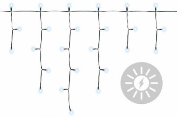 Zahradní solární světelný déšť - 110 x LED diody bílé - s blikající funkcí Zahradní solární světelný déšť - 110 x LED diody bílé - s blikající funkcí