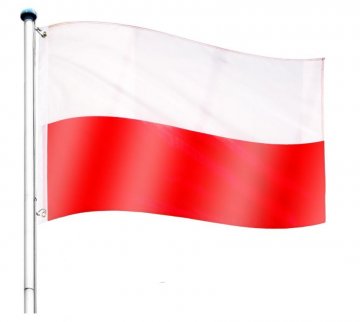 Vlajkový stožár vč. vlajky Polsko - 650 cm