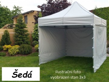 Zahradní párty stan PROFI STEEL 3 x 4,5 - šedá Zahradní párty stan PROFI STEEL 3 x 4,5 - šedá