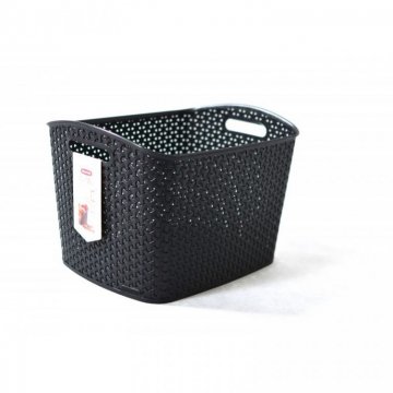 Polyratanový košík STYLE box- XL- černý CURVER Polyratanový košík STYLE box- XL- černý CURVER