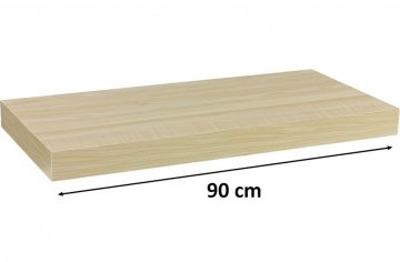 Nástěnná police STILISTA VOLATO - světlé dřevo 90 cm Nástěnná police STILISTA VOLATO - světlé dřevo 90 cm