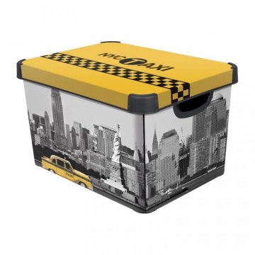 Úložný box s víkem - NEW YORK - L CURVER Úložný box s víkem - NEW YORK - L CURVER