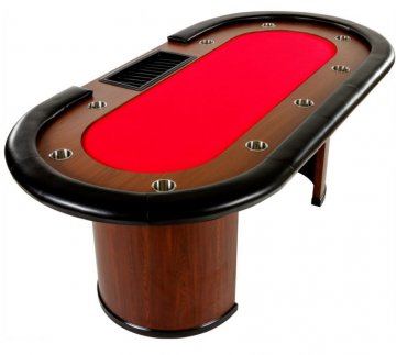 XXL pokerový stůl Royal Flush, 213 x 106 x 75cm, červená XXL pokerový stůl Royal Flush, 213 x 106 x 75cm, červená