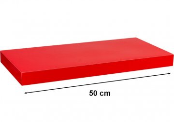 Nástěnná police STILISTA VOLATO - lesklá červená 50 cm Nástěnná police STILISTA VOLATO - lesklá červená 50 cm