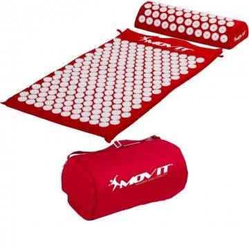 Akupresurní podložka s polštářem MOVIT 75 x 44 cm - červená Akupresurní podložka s polštářem MOVIT 75 x 44 cm - červená