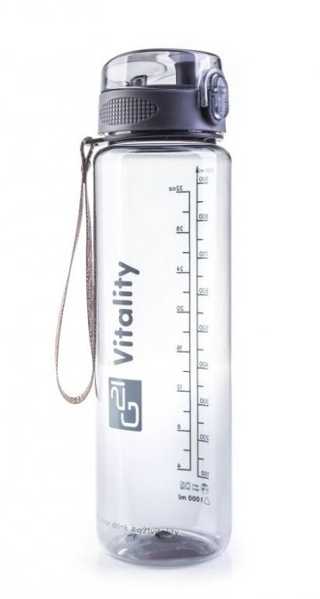 Láhev G21 na pití, 1000 ml, šedá Láhev G21 na pití, 1000 ml, šedá