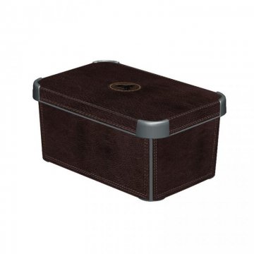 Plastový úložný box DECO - S - LEATHER CURVER Plastový úložný box DECO - S - LEATHER CURVER