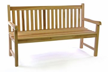 Zahradní lavice masiv DIVERO 3-místná 150 cm Zahradní lavice masiv DIVERO 3-místná 150 cm