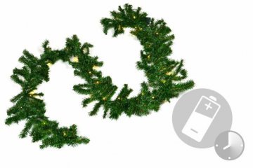 Vánoční dekorace - girlanda s osvětlením, 2,7 m, na baterie Vánoční dekorace - girlanda s osvětlením, 2,7 m, na baterie