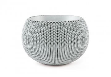Květináč COZIES KNIT - šedá Květináč COZIES KNIT - šedá