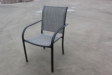 Zahradní kovové křeslo šedé Zahradní kovové křeslo šedé