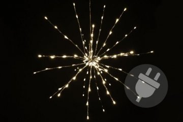 Vánoční LED osvětlení, světelná hvězda, teple bílý, 120 LED