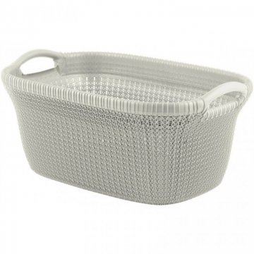 Koš na čisté prádlo KNIT - 40L - krémový CURVER Koš na čisté prádlo KNIT - 40L - krémový CURVER