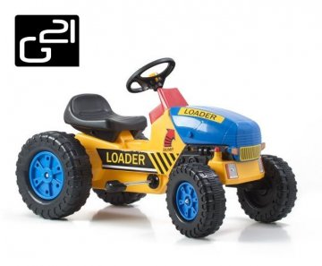 Šlapací traktor G21 Classic žluto/modrý Šlapací traktor G21 Classic žluto/modrý
