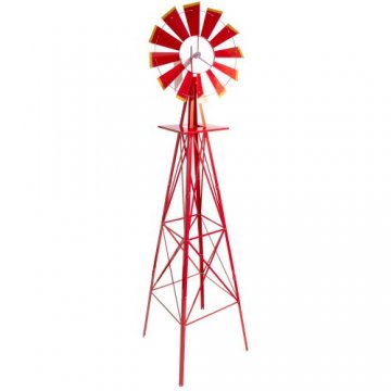 Větrný mlýn červený, 245 cm