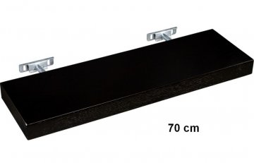 Nástěnná police STILISTA SALIENTO - hnědočerná 70 cm Nástěnná police STILISTA SALIENTO - hnědočerná 70 cm