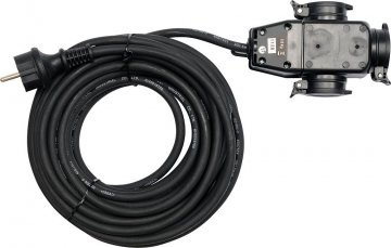 Prodlužovací kabel s gumovou izolací 20m -3zásuvky Prodlužovací kabel s gumovou izolací 20m -3zásuvky