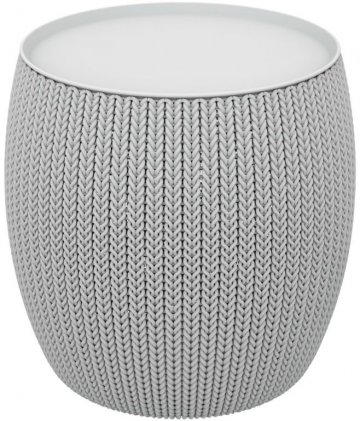 Moderní plastový stolek URBAN 41 x 41 x 41 cm - šedý CURVER Moderní plastový stolek URBAN 41 x 41 x 41 cm - šedý CURVER
