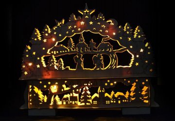 Vánoční dekorace - Vánoční krajina - 10 LED diod Vánoční dekorace - Vánoční krajina - 10 LED diod