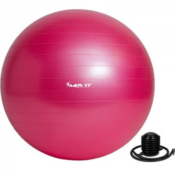 Gymnastický míč MOVIT s pumpou - 85 cm - růžový Gymnastický míč MOVIT s pumpou - 85 cm - růžový