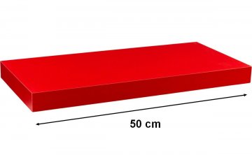 Stilista Nástěnná police Volato, 50 cm, červená