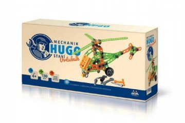 Mechanik Hugo staví Vrtulník Seva stavebnice s nářadím 130ks plast v krabici 31x16x7cm Mechanik Hugo staví Vrtulník Seva stavebnice s nářadím 130ks plast v krabici 31x16x7cm