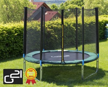 Trampolína G21 s ochrannou sítí 250cm zelená Trampolína G21 s ochrannou sítí 250cm zelená