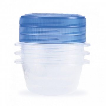 Set potravinových dóz TAKE AWAY TWIST 3x0,5L - modrý CURVER Set potravinových dóz TAKE AWAY TWIST 3x0,5L - modrý CURVER