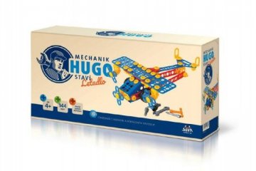 Mechanik Hugo staví Letadlo Seva stavebnice s nářadím 144ks plast v krabici 31x16x7cm Mechanik Hugo staví Letadlo Seva stavebnice s nářadím 144ks plast v krabici 31x16x7cm