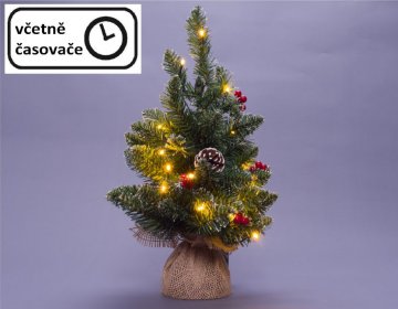 Vánoční stromek s osvětlením - 45 cm, 20 LED Vánoční stromek s osvětlením - 45 cm, 20 LED