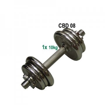 Nakládací činka jednoruční, chromovaná - 10kg Nakládací činka jednoruční, chromovaná - 10kg